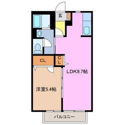 川越富洲原駅 徒歩13分 2階の物件間取画像